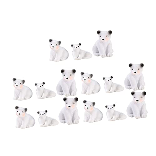 UPKOCH 15 Stücke Mini Eisbär Harz Figuren Modelle Für Wohnkultur Ornamente Tier Spielzeug UPKOCH 15 Stücke Mini Eisbär Harz Figuren Modelle Für Wohnkultur Ornamente Tier Spielzeug von UPKOCH