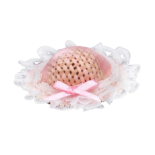 UPKOCH Mini-Imitation – Mini-puppenhut-bastelarbeit – Puppen-strohhüte – Dekorativer Miniaturhut Für Kinderspielzeug von UPKOCH
