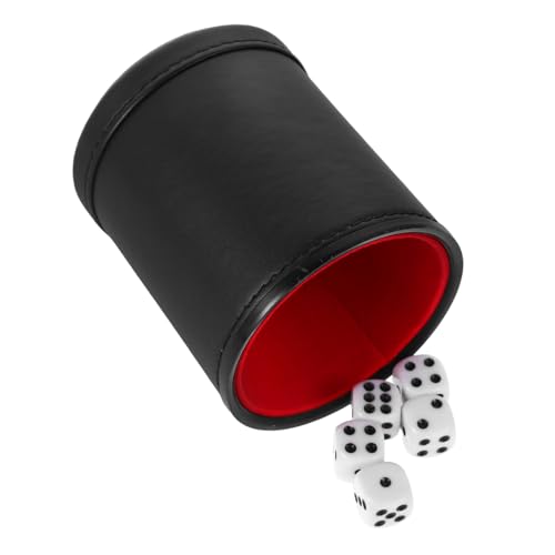 UPKOCH Mit Filz Ausgekleideter, Leiser, Schüttelnder Würfelbecher, Würfelzubehör, Tischspiel-würfelbecher Mit Becher Für Familien-würfelspiele Und Party-würfelspiele von UPKOCH