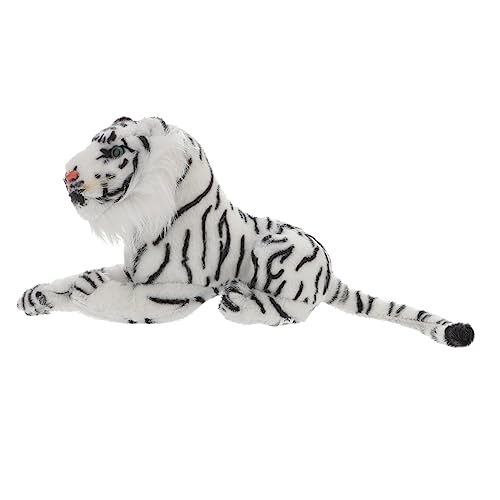 UPKOCH Mit Tieren Gefüllte Puppen Simulation Tiger Stoffpuppen Tiger Ausgestopftes Tierspielzeug Tigerpuppe Weiß von UPKOCH