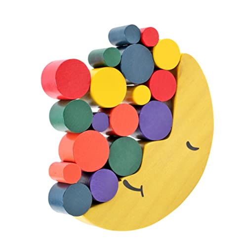 UPKOCH Mond Balance Farbenfrohe Stapelblöcke Für Frühkindliche Bildung Pädagogisches Sortierspielzeug Für Von 1 3 Jahren Interaktive Spielzeuge Für Jungen Und ädchen von UPKOCH