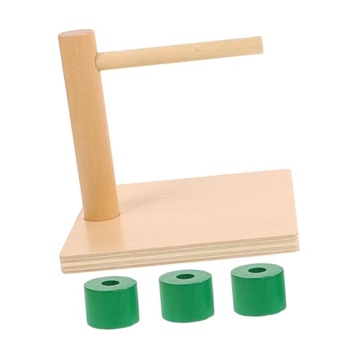 UPKOCH Montessori Auf Horizontalem Sinnesspielzeug Auf Horizontalem Dübelspielzeug Lernscheiben Auf Horizontalem Auf Horizontalem Kinderspielzeug Holz von UPKOCH