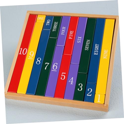 UPKOCH Montessori Farbige Holz Zählstäbe Pädagogisches Lernspielzeug für Frühförderung Matheverständnis Motorik Kindergarten UPKOCH Montessori Farbige Holz Zählstäbe Pädagogisches Lernspielzeug für Frühförderung Matheverständnis Motorik Kindergarten von UPKOCH