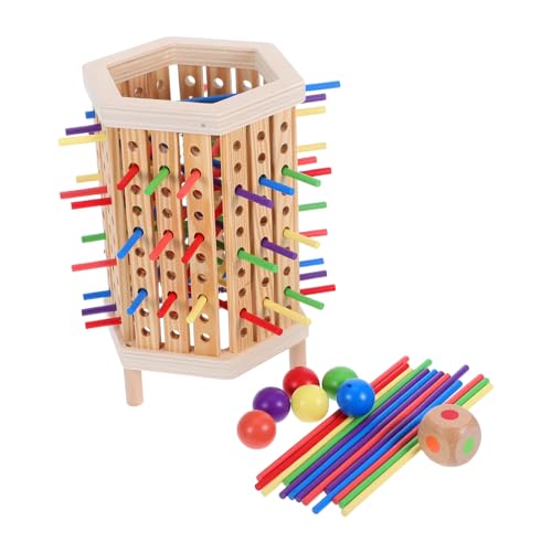 UPKOCH Montessori Holz Brettspiel aus Natürlichem Holz mit Bunten Stäbchen Pädagogisches Lernspielzeug für Kleinkinder Fördert Feinmotorik Farbzuordnung und Frühe Mathematik für Familien UPKOCH Montessori Holz Brettspiel aus Natürlichem Holz mit Bunten Stäbchen Pädagogisches Lernspielzeug für Kleinkinder Fördert Feinmotorik Farbzuordnung und Frühe Mathematik für Familien von UPKOCH