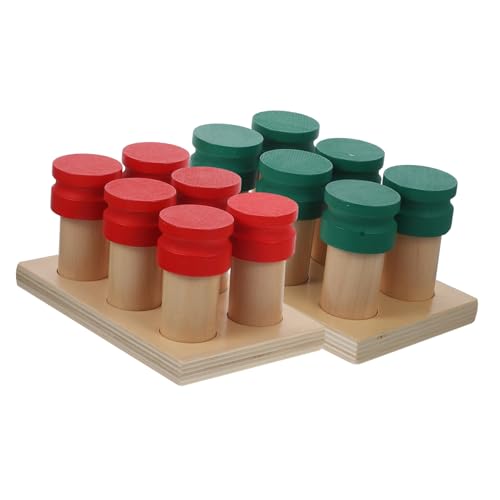 UPKOCH Montessori Holz sinnesbox Geruchssinn für Ab Monaten Interaktives zur Frühkindlichen Robustes Lernspielzeug zur Kreativitäts Logikentwicklung von UPKOCH