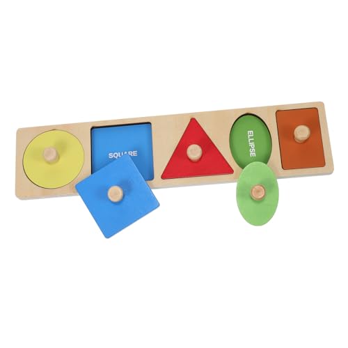 UPKOCH Montessori Holzpuzzle Steckbrett Geometrische Formen Lernspielzeug für Kleinkinder Frühe Farbenfrohes Holzspielzeug Robust und Langlebig UPKOCH Montessori Holzpuzzle Steckbrett Geometrische Formen Lernspielzeug für Kleinkinder Frühe Farbenfrohes Holzspielzeug Robust und Langlebig von UPKOCH