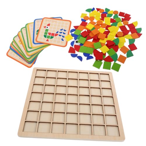 UPKOCH Montessori Holzpuzzle Teilig Geometrische Formen Holzbausteine Lernspielzeug für Kleinkinder Vorschule Kindergarten und Kreativität UPKOCH Montessori Holzpuzzle Teilig Geometrische Formen Holzbausteine Lernspielzeug für Kleinkinder Vorschule Kindergarten und Kreativität von UPKOCH