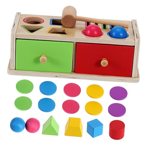 UPKOCH Montessori Holzspielzeug Farb und Formsortierbox für Stabiles Lernspielzeug zur Feinmotorikförderung Fördert Farberkennung und Formzuordnung für Zuhause und Vorschule UPKOCH Montessori Holzspielzeug Farb und Formsortierbox für Stabiles Lernspielzeug zur Feinmotorikförderung Fördert Farberkennung und Formzuordnung für Zuhause und Vorschule von UPKOCH