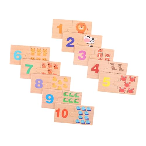 UPKOCH Montessori Zahlenlernspiel Puzzle für Jahre Tragbares Kognitives Lernspielzeug zum Zählen und Zahlen Erkennen Frühe Matheförderung für Jungen und Mädchen von UPKOCH