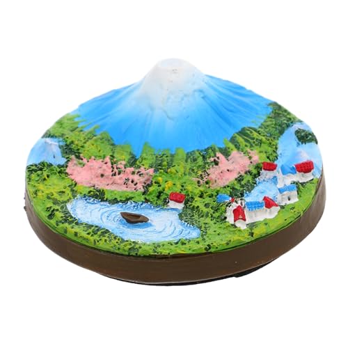UPKOCH Mount Fuji Kleine Ornamente Skulptur Bergmodell Mikrogartendekoration Hausdekorationen Wohnzimmer Micro Landscape Decor Mini-Bonsai-Berg Heimtextilien Für Wohnzimmer Harz von UPKOCH