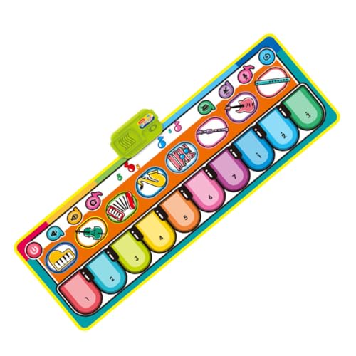 UPKOCH Musik Decke Piano Teppich für Play mat Klavier Matte babyspielmatten -Musikmatte Tanzmatte für Klavier Tastaturmatte für Klavier Boden spielmatte Sport Colorful UPKOCH Musik Decke Piano Teppich für Play mat Klavier Matte babyspielmatten -Musikmatte Tanzmatte für Klavier Tastaturmatte für Klavier Boden spielmatte Sport Colorful von UPKOCH