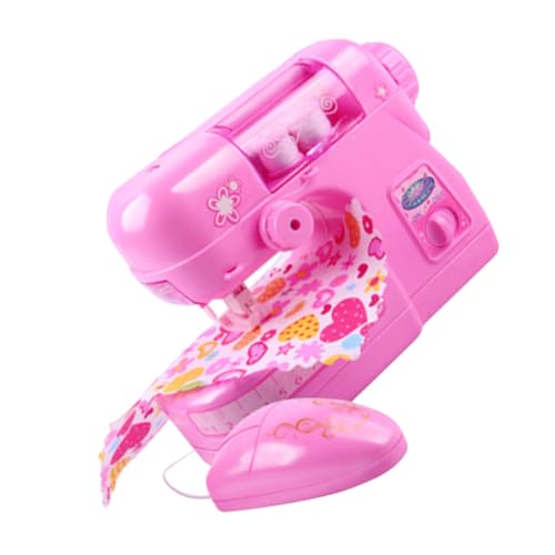 UPKOCH Nähmaschine mini nähmaschine basteln für Nähen Pädagogisches Kunsthandwerk Sängerspielzeug Nähmaschine für Mädchen Stoff Rosa von UPKOCH
