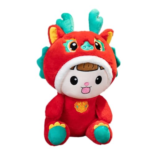 UPKOCH Neujahrs Maskottchen Plüschdrache Weiches Kuscheltier Cartoon Design Freundlicher für Schlafzimmerdekoration Geschenkidee zum Chinesischen Jahr des Drachen UPKOCH Neujahrs Maskottchen Plüschdrache Weiches Kuscheltier Cartoon Design Freundlicher für Schlafzimmerdekoration Geschenkidee zum Chinesischen Jahr des Drachen von UPKOCH