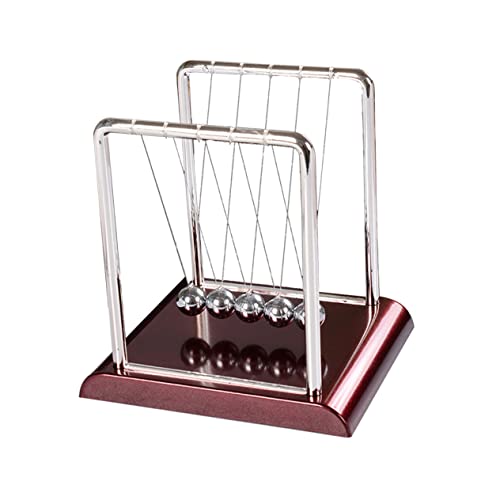 UPKOCH Newton Ball mit Quadratischem Stoßdesign Kinetische Desktop Dekoration für Büro und Zuhause für Physik und Wissenschafts Enthusiasten Mittlere von UPKOCH
