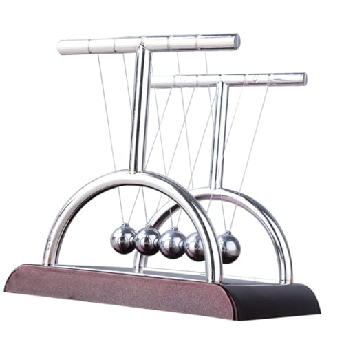 UPKOCH Newton Kugelspiel Mittlere Quadratisch Desktop Ornament Physik Experiment Lernspielzeug für Erwachsene Büro Home Dekoration von UPKOCH