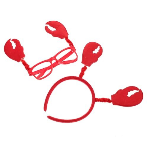 UPKOCH Niedliches Teiliges Krabben Haarband und Brille für Erwachsene Lustiges Party Kostüm Accessoire für Karneval Halloween Geburtstagsfeier und Fasching UPKOCH Niedliches Teiliges Krabben Haarband und Brille für Erwachsene Lustiges Party Kostüm Accessoire für Karneval Halloween Geburtstagsfeier und Fasching von UPKOCH