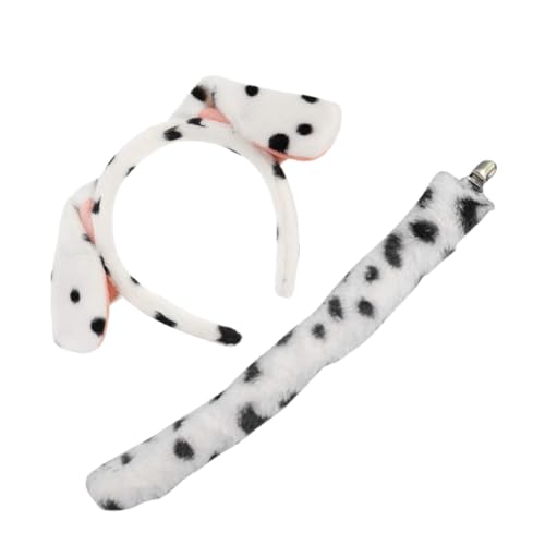 UPKOCH Niedliches Welpen stirnband mit Plüsch hundeschwanz Cartoon Tierkostüm Zubehör für Cosplay Bühnenauftritte Kostümfeste und Geburtstage für Verkleidung und Partys von UPKOCH