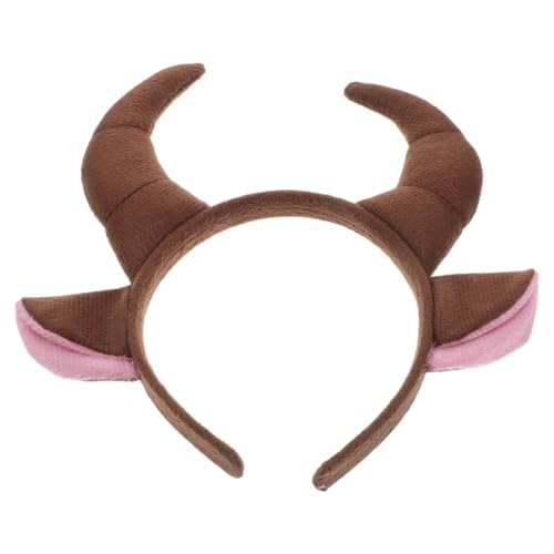 UPKOCH Niedliches mit Kuhhörnern für Halloween und Cosplay Stabiles Sicheres Kopfstück für Kostümpartys Einzigartiges Accessoire für Maskerade und Verkleidungsspiele UPKOCH Niedliches mit Kuhhörnern für Halloween und Cosplay Stabiles Sicheres Kopfstück für Kostümpartys Einzigartiges Accessoire für Maskerade und Verkleidungsspiele von UPKOCH