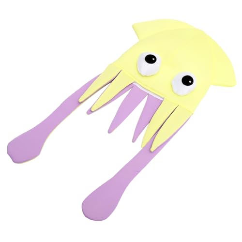 UPKOCH Oktopus-hutdekoration Kindermütze Puppenbadewanne Party-oktopus-hüte Verrückte Kostümhüte Partyhüte Für Kinder Lustige Partyhüte Tiara Stoff Karikatur Männer Und Frauen von UPKOCH