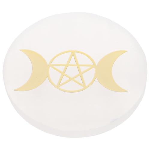 UPKOCH Einzigartige Kristallstein-untersetzer Achat-getränkeuntersetzer Für Die Kaffeetischdekoration Ritual- Und Wahrsagezwecke von UPKOCH