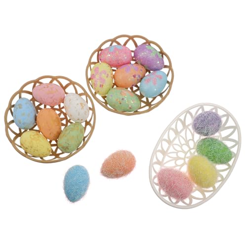 UPKOCH Ostereier Vögeleier basteln Mini-Eier Ei-Inkubator Eierbecher Eierfarbe easter eggs easter egg decoration spielwaren spielsachen Ostern selber machen Osterspielzeug Schaumstoff von UPKOCH