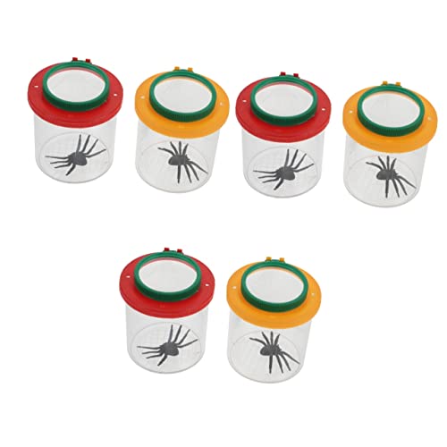 UPKOCH Packung Mit 6 Stück Beobachtungsbox für Insekten Insektenkäfig für Kinder Kidcraft-Spielset Kinder Outdoor Spielzeug Kinder draußen Spielzeug Staubsauger Spielzeuge Lupe Halloween von UPKOCH