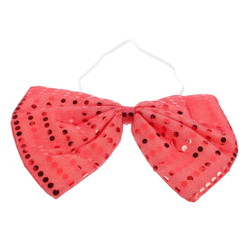 UPKOCH Pailletten Biege Krawatte Neuheit Bogen Große Pailletten Fliege Biege Funkelnde Fliege Krämpfe Kostüme Fliege Krawatte Accessoire Für Halloween Masquerade Karneval von UPKOCH