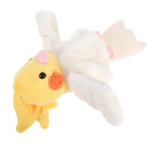 UPKOCH Papageien-handpuppe, Realistisches Plüschvogelspielzeug, Stofftierpuppe zum Geschichtenerzählen, Rollenspiele, Rollenspiele, Gelb, 12, 59 Zoll von UPKOCH