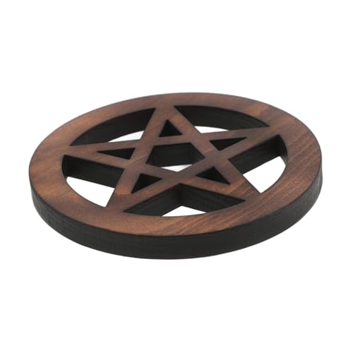 UPKOCH Pentagramm Ornament Wicca Holz Hellbraun UPKOCH Pentagramm Ornament Wicca Holz Hellbraun von UPKOCH