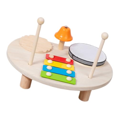 UPKOCH Percussion- Instrumente Für Für Lerninstrumente Musikinstrumente Für Kleinkinder Holzspielzeug Für Kleinkinderinstrumente Holz-xylophon Metall von UPKOCH