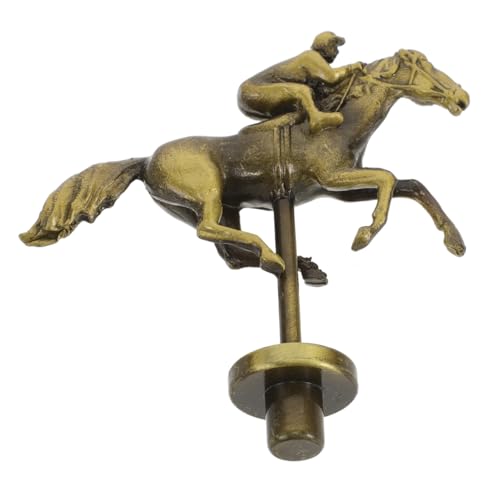 UPKOCH Pferderennen-Schachfigur Pferderennen Brettspiel Zubehör Sammlerstück Pferderennen Brettspiel Teile für Pferderennbretter aus Metall Requisiten für Pferderennen-Brettspiele Golden von UPKOCH