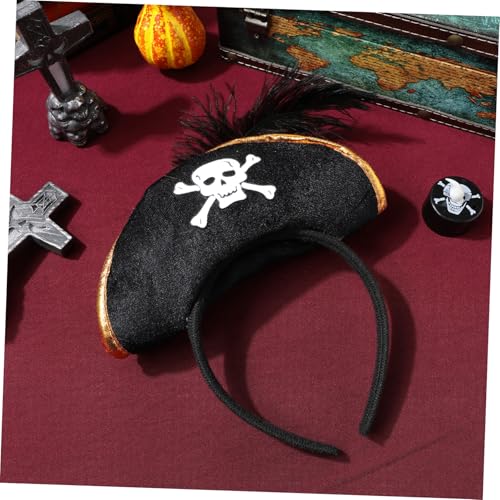UPKOCH Piraten Haarreif Halloween Stirnband aus Vliesstoff Piratenkostüm Zubehör für Cosplay und Mottopartys Piratenmütze Schädelmotiv Handgemacht für Halloween Partys UPKOCH Piraten Haarreif Halloween Stirnband aus Vliesstoff Piratenkostüm Zubehör für Cosplay und Mottopartys Piratenmütze Schädelmotiv Handgemacht für Halloween Partys von UPKOCH