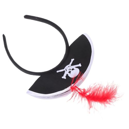UPKOCH Piratenhut-stirnband Piraten-kopfbedeckung Piraten Kostüm Stirnband Zubehör Für Halloween-partys Party-kopfbedeckung Für Halloween Kostümzubehör Hut Kostüm Rot von UPKOCH