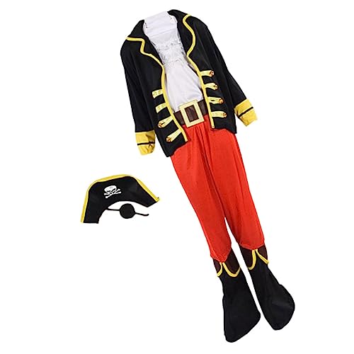 UPKOCH Halloween Piratenkostüm Kinder Piratenkleid Kind Piraten Requisite Leistung Cosplay von UPKOCH