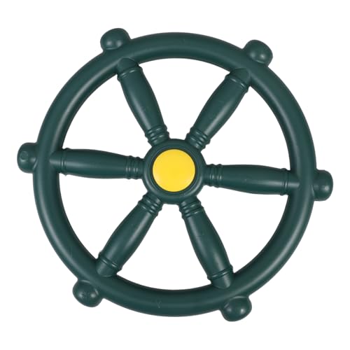 UPKOCH Piratenschiff-lenkrad Boot Lenkräder Cabrio Lenkung Stütze Rücksitz Nautisch Auto Meeresrad Ponton Raddekor Pedale Fahren Anhänge Teil Schwingscheibe Freizeitrad Green von UPKOCH