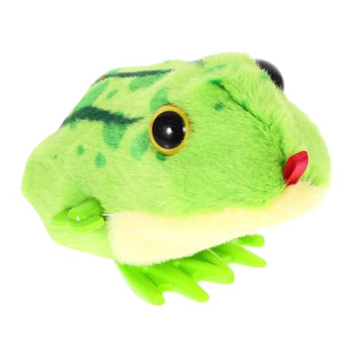 UPKOCH Plüsch-Aufziehspielzeug Ente Froschmodell lustiges Kinderspielzeug verschleißfestes Uhrwerkspielzeug interessantes Kinderspielzeug Froschspielzeug Aufziehtier Plastik von UPKOCH