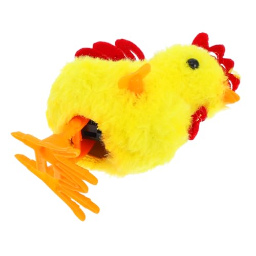 UPKOCH Plüsch Aufziehspielzeug Huhn Gelb Selbstspringend Windup Mechanismus Lustiges Küken Für Geburtstagsgeschenk Partyspielzeug Robust von UPKOCH