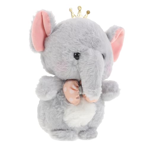 UPKOCH Plüsch Elefant Weiches Kuscheltier Niedliches Tier für Deko für Schlafzimmer und Wohnzimmer für und Geburtstage von UPKOCH