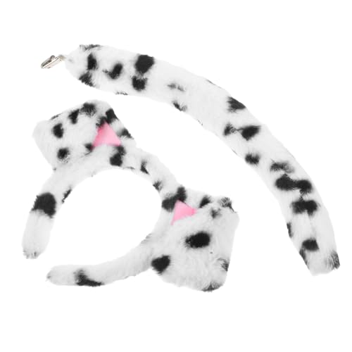 UPKOCH Plüsch Hundeohren Stirnband mit Dalmatiner Kostüm für Süßes Tiercosplay Halloween Party Haarschmuck Welpen Zubehör für Mädchen UPKOCH Plüsch Hundeohren Stirnband mit Dalmatiner Kostüm für Süßes Tiercosplay Halloween Party Haarschmuck Welpen Zubehör für Mädchen von UPKOCH