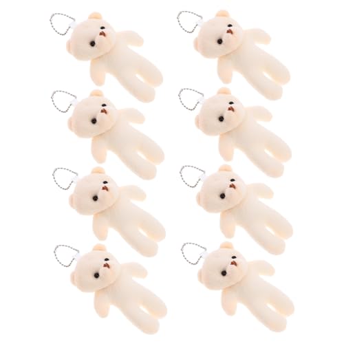 UPKOCH Mini Plüschbär Niedlicher Weicher Schlüsselanhänger Oder Taschenpendant Teiliges Mit Hübscher Perlenkette Für Dekoration Und UPKOCH Mini Plüschbär Niedlicher Weicher Schlüsselanhänger Oder Taschenpendant Teiliges Mit Hübscher Perlenkette Für Dekoration Und von UPKOCH