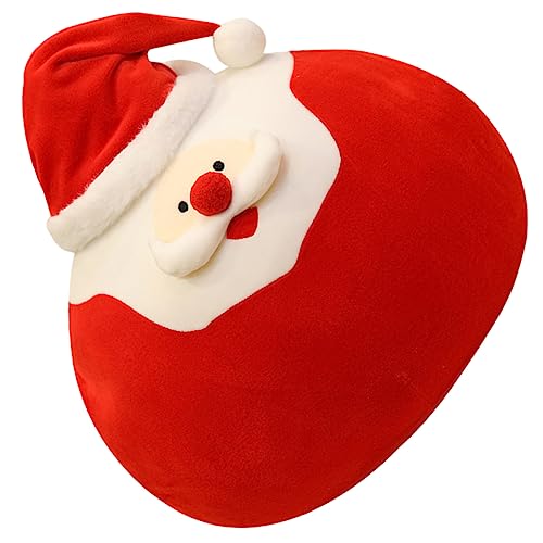 UPKOCH Plüschkissen Plüschige Urlaubskissen Weihnachtsplüschtier Weihnachten Weihnachtsmann Plüschtier Plüsch-weihnachtspuppe Weihnachtsumarmungskissen Urlaub Wurfkissen Rot von UPKOCH