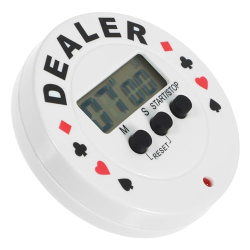 UPKOCH Poker Timer Dealer Countdown Stoppuhr Timer Große Geschwindigkeit LED Timer Timer Poker Countdown Timer Blind Digital Klein Pokerspielzubehör Timer Elektronische von UPKOCH
