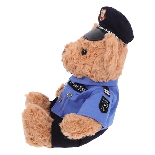 UPKOCH Polizei Bär Plüschtier Kuscheltier mit Uniform Süßes für Weiches und Warmes Stofftier aus Plüsch und Kuschelspielzeug für Jungen UPKOCH Polizei Bär Plüschtier Kuscheltier mit Uniform Süßes für Weiches und Warmes Stofftier aus Plüsch und Kuschelspielzeug für Jungen von UPKOCH