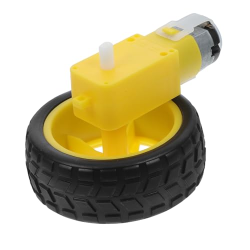 UPKOCH Präzise Gesteuerter Rc Auto Reifen mit Starkem Dc Getriebemotor Vielseitiges Robotik Rad für Verschiedene Gelände Robustes DIY Roboterbausatz Zubehör Schnelle Montage für Smart von UPKOCH