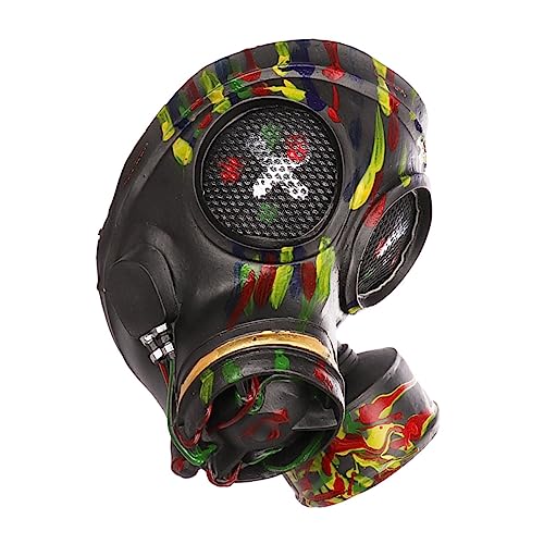 UPKOCH Punk-gashaube Gesichtsbedeckung Halloween- Horror Gasmaske Für Halloween-punk-gasmaske Beängstigende Maske Halloweenkostüm Maskenkostüm Gefälscht Gas-cosplay Emulsion von UPKOCH