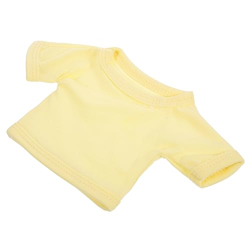 UPKOCH Puppen-T-Shirts dekoratives Puppenkostüm kompaktes Puppenkostüm Plüschtier zartes Puppen-T-Shirt Stofftierkleidung Puppenkleidung Baby Kleine Puppe Plüschbär schmücken Baumwolle von UPKOCH