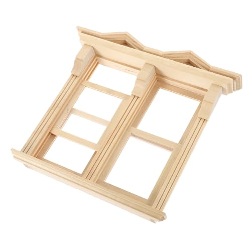 UPKOCH Puppenhaus Fenster Mini Holz Fenster Miniatur Puppen Möbel Miniatur Dinge Zubehör UPKOCH Puppenhaus Fenster Mini Holz Fenster Miniatur Puppen Möbel Miniatur Dinge Zubehör von UPKOCH