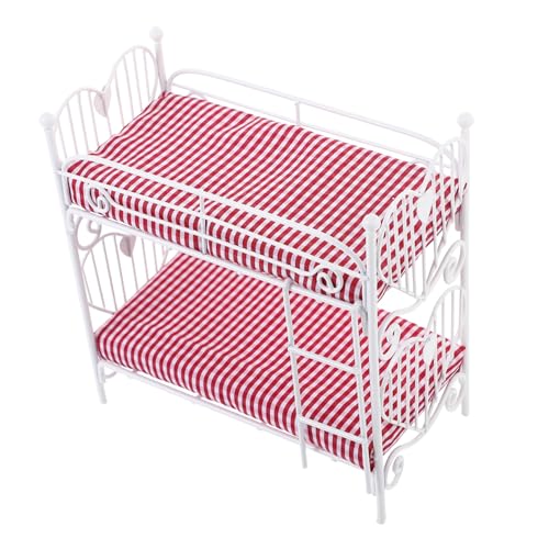 UPKOCH Puppenhaus Etagen Bett Mini-puppenhauszubehör Puppenmöbel Etagenbetten Für Puppenhäuser Puppenhausbett Kinderbett Mini-etagenbett-puppenbausatz Mini-möbelmodell Eisen UPKOCH Puppenhaus Etagen Bett Mini-puppenhauszubehör Puppenmöbel Etagenbetten Für Puppenhäuser Puppenhausbett Kinderbett Mini-etagenbett-puppenbausatz Mini-möbelmodell Eisen von UPKOCH
