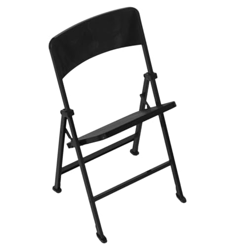 UPKOCH Puppenhaus Klappstuhl Puppenhausmöbel Miniatur Strandstuhl Puppen Miniaturhaus Bausatz Puppenhauszubehör Puppenhaus Lebensmittelzubehör Salon PVC Schwarz von UPKOCH