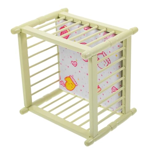UPKOCH Puppenhaus Krippe Miniatur Kinderbetten klein unser puppenbett Puppenbett Modell Babybett Puppenmöbel Wiege für Babypuppen Puppenhausmöbel Polyester Light Green UPKOCH Puppenhaus Krippe Miniatur Kinderbetten klein unser puppenbett Puppenbett Modell Babybett Puppenmöbel Wiege für Babypuppen Puppenhausmöbel Polyester Light Green von UPKOCH